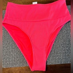 NEEDING VITAMIN SEA BRIGHT CORAL BIKINI BOTTOMS